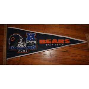CHICAGO BEARS 2006 "BACK TO BACK" NFC NORTH DIVISION CHAMPIONS NFL PENNANT Rico